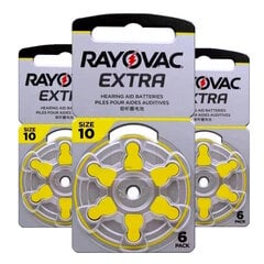 Rayovac Extra PR70 (10) baterijas dzirdes aparātiem , 18 gab. цена и информация | Батарейки | 220.lv