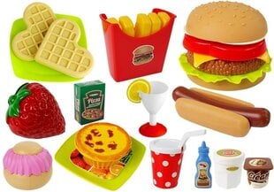 Rotaļlietu ātrās ēdināšanas komplekts cena un informācija | Rotaļlietas meitenēm | 220.lv