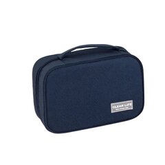 Kosmētikas soma Duravire, zila, 25 x 16 x 10 cm cena un informācija | Kosmētikas somas, spoguļi | 220.lv