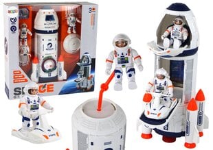 Kosmosa stacijas komplekts ar skaņas un gaismas efektiem, balts cena un informācija | Rotaļlietas zēniem | 220.lv