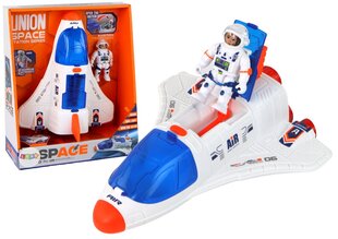 Kosmiskā raķete ar astronautu Lean Toys, balta cena un informācija | Rotaļlietas zēniem | 220.lv