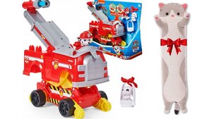 Automašīna Spin Master Rise and Rescue un plīša spilvens Cat, 50 cm cena un informācija | Rotaļlietas zēniem | 220.lv