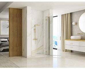 Rea 100 matēta zelta dušas durvis cena un informācija | Dušas durvis, dušas sienas | 220.lv