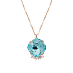 Кулон Diamond Sky "Крит (Aqua Bohemica)" с кристаллами Preciosa™ DS01K617 цена и информация | Украшения на шею | 220.lv