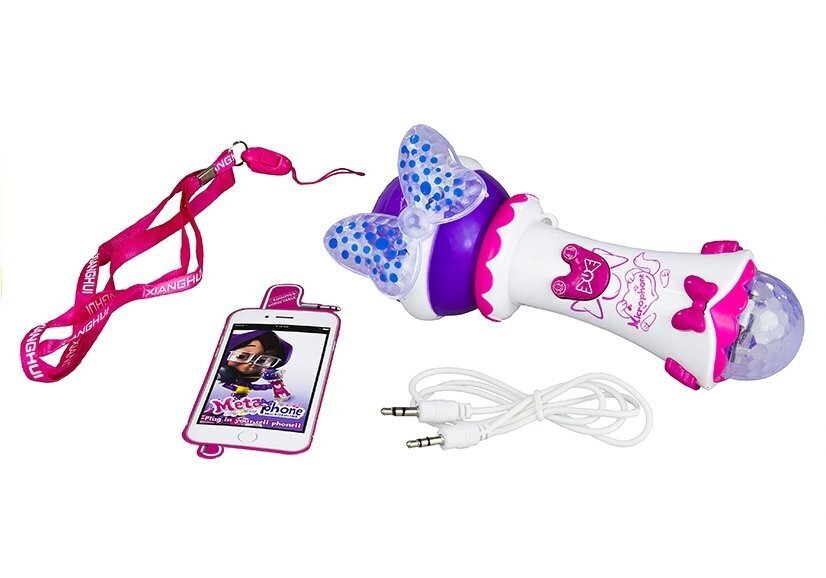 Bērnu karaokes mikrofons ar MP3, rozā cena un informācija | Attīstošās rotaļlietas | 220.lv