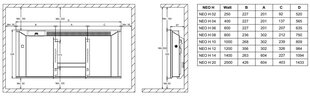 Prece ar bojājumu. Elektriskais radiators ADAX NEO H|L WiFi 250W cena un informācija | Preces ar bojājumiem | 220.lv