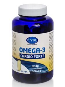 Uztura bagātinātājs Zivju eļļa LYSI Cardio Forte Omega-3, 120kapsulas cena un informācija | Vitamīni, preparāti, uztura bagātinātāji imunitātei | 220.lv