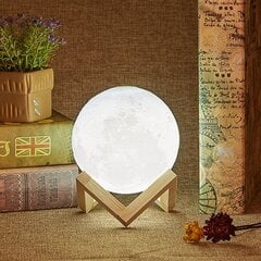 Mēness formas nakts gaisma ar statīvu цена и информация | Настольные лампы | 220.lv