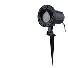 Открытый и закрытый садовый влагозащищенный лазерный проектор IP65, 12 Вт, RGB - многоцветный, проекция снежинок цена и информация | Уличное освещение | 220.lv