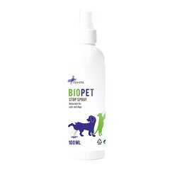 Репеллент для кошек и собак Biopet Stop Spray, 100 мл цена и информация | Аксессуары для дрессировки собак | 220.lv