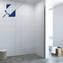 Dušas siena Aquabatos Walk-in C10 90, hroms cena un informācija | Dušas durvis, dušas sienas | 220.lv
