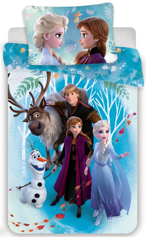 Disney Frozen Bērnu gultas veļas komplekts 140×200 cm, 70×90 cm цена и информация | Bērnu gultas veļa | 220.lv