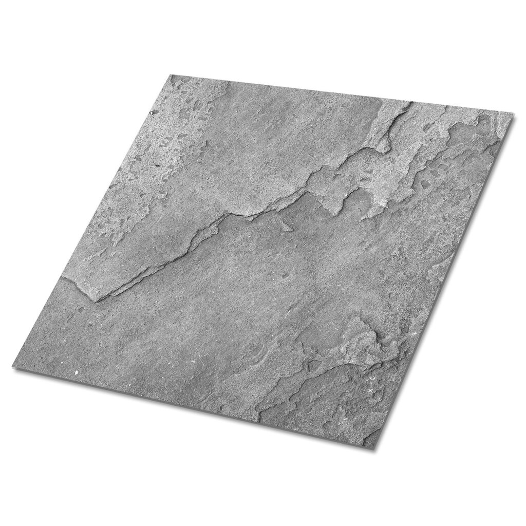 Grīdas flīzes, pašlīmējošas Decormat 30x30cm, 9 gab, akmens tekstūra cena un informācija | Grīdas flīzes | 220.lv