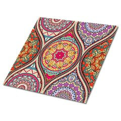 Grīdas flīzes, pašlīmējošas Decormat 30x30cm, 9 gab, skaista mandala цена и информация | Плитка на пол | 220.lv