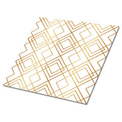 Grīdas flīzes, pašlīmējošas Decormat 30x30cm, 9 gab, zelta līnijas цена и информация | Плитка на пол | 220.lv