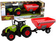 Traktors ar piekabi Lean Toys,zaļš цена и информация | Rotaļlietas zēniem | 220.lv