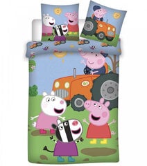 Peppa Pig Orange Tractor Комплект детского постельного белья 140×200 cm, 70×80 cm цена и информация | Детское постельное бельё | 220.lv