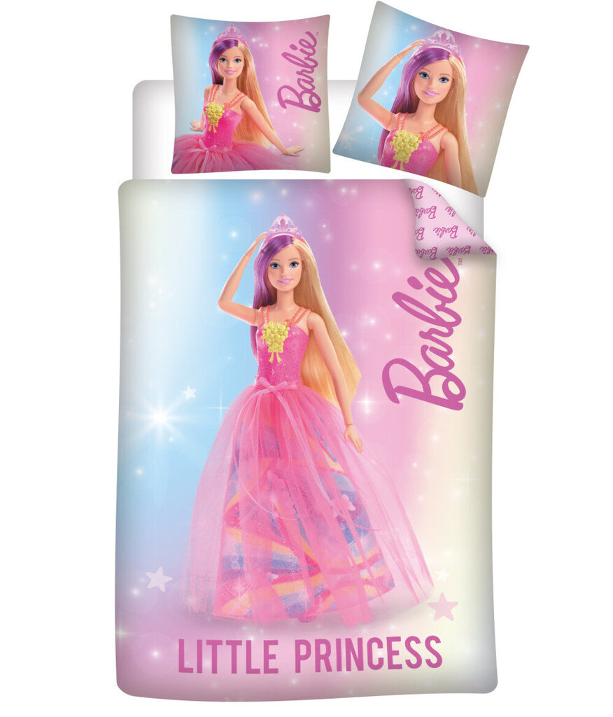 Barbie Little Princess Bērnu gultas veļas komplekts 100×135 cm, 40×60 cm цена и информация | Bērnu gultas veļa | 220.lv