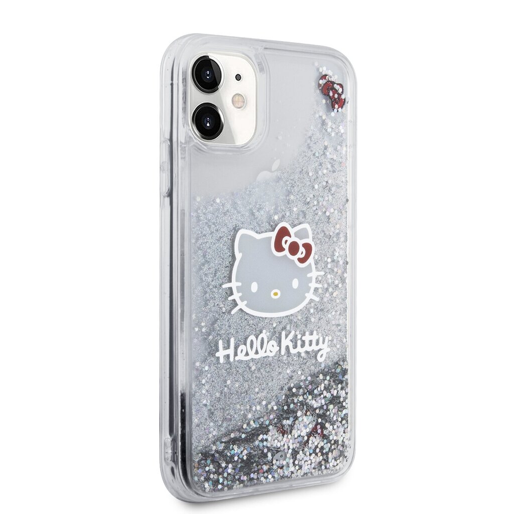 Hello Kitty Liquid Glitter Electroplating Head Logo Case for iPhone 11  Transparent цена | 220.lv