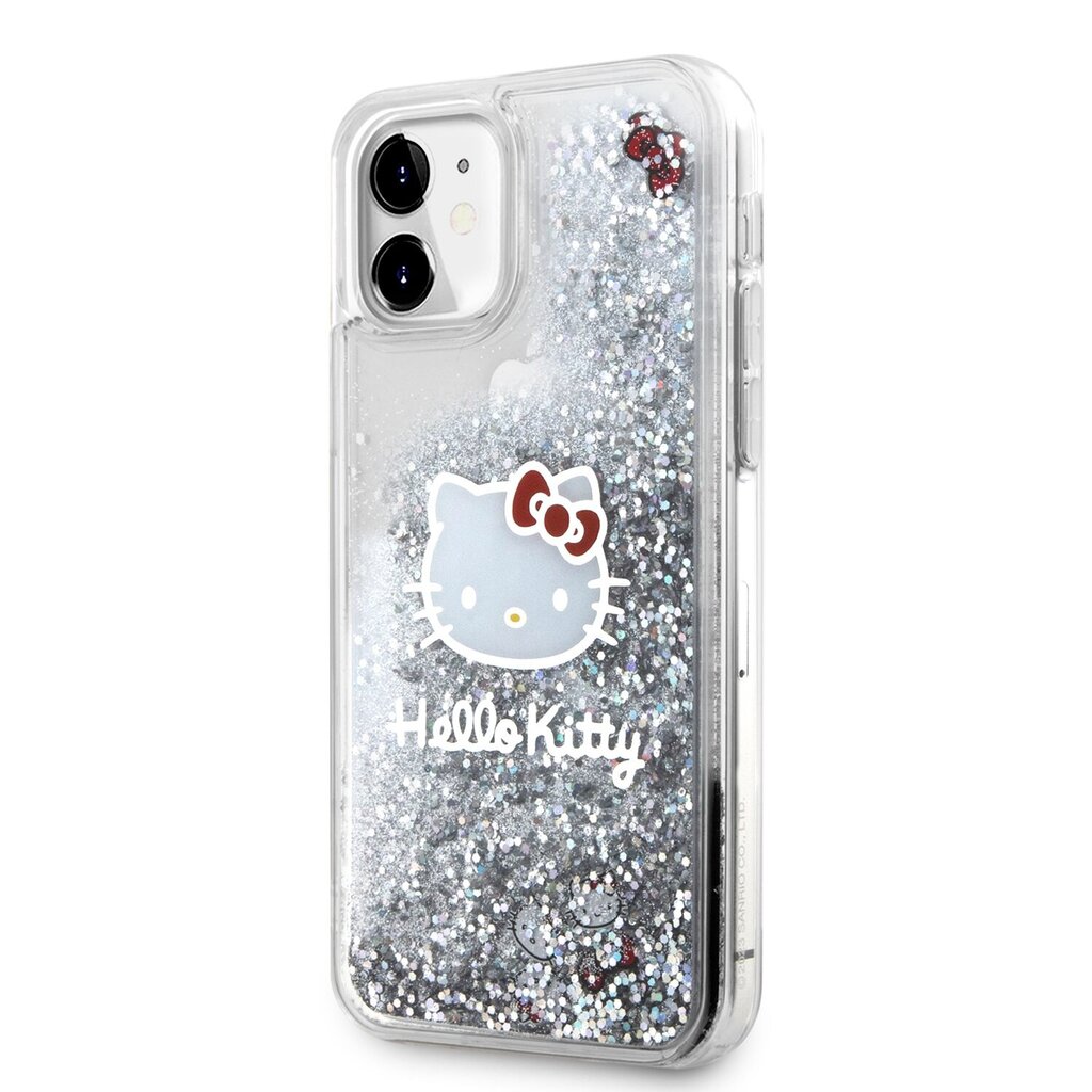 Hello Kitty Liquid Glitter Electroplating Head Logo Case for iPhone 11  Transparent цена | 220.lv