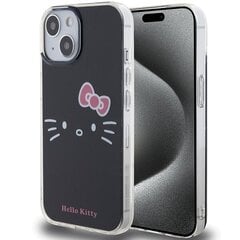 Hello Kitty HKHCP15SHKHLK iPhone 15 6.1" czarny|black hardcase IML Kitty Face цена и информация | Чехлы для телефонов | 220.lv