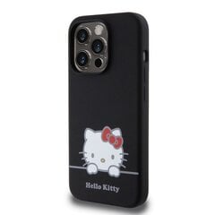 Hello Kitty Liquid Silicone Daydreaming Logo Case for iPhone 15 Pro Black цена и информация | Чехлы для телефонов | 220.lv