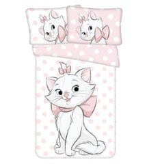 Disney Marie cat Dots Bērnu gultas veļas komplekts 100×135 cm, 40×60 cm цена и информация | Детское постельное бельё | 220.lv