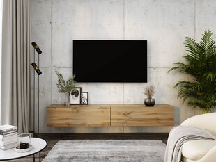 Висящий телевизионный шкаф 2 X 100 CM Wotan Oak цена и информация | Тумбы под телевизор | 220.lv