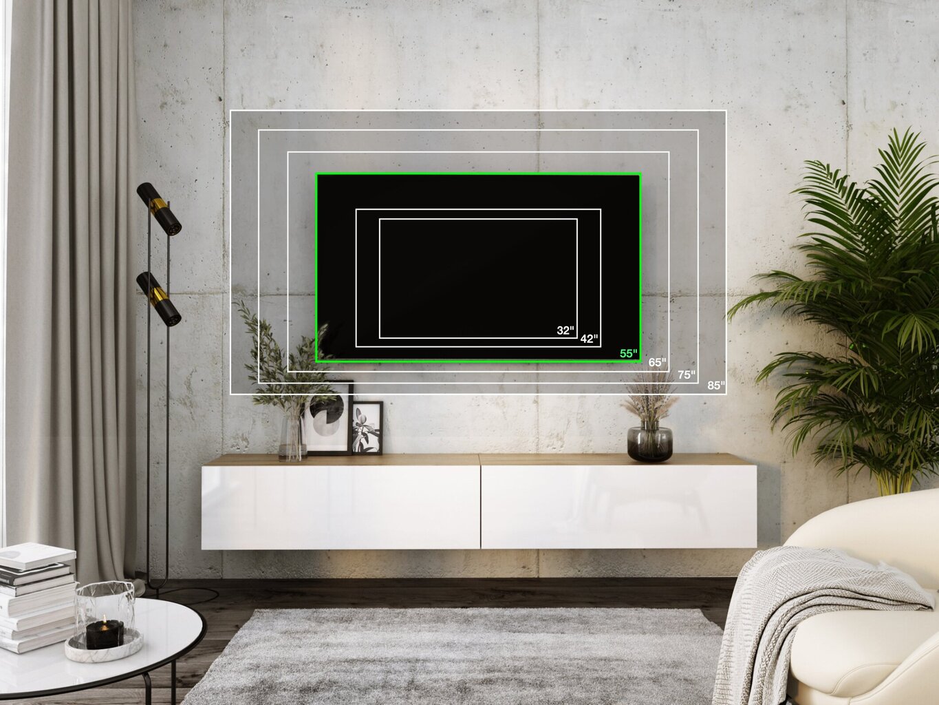 Piekaramais televizora skapis 2 X 100 cm Wotan Oak, Gloss White cena un informācija | TV galdiņi | 220.lv