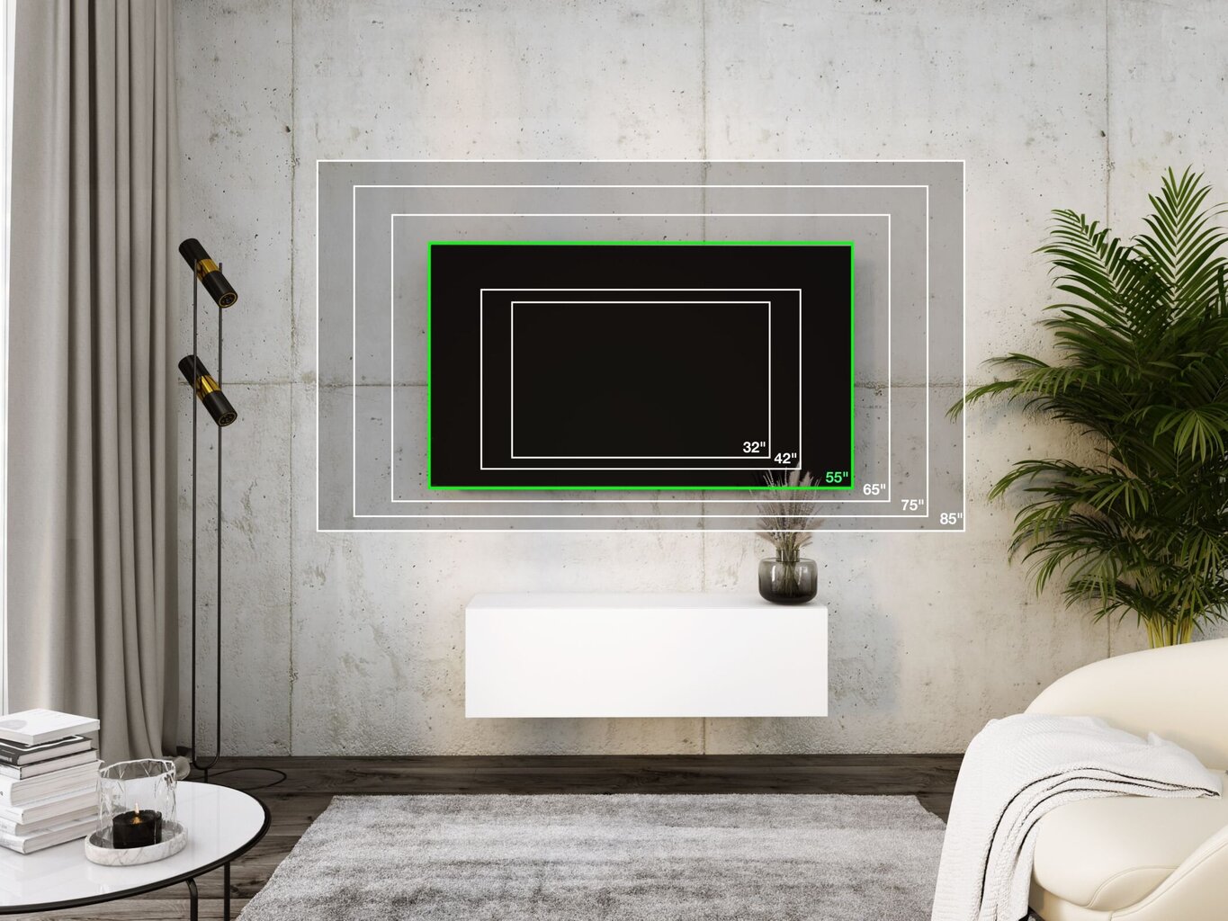 Piekaramais televizora skapis 100 cm Antracīts, lancelot ozols cena un informācija | TV galdiņi | 220.lv