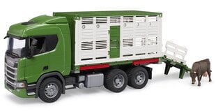 Lopu pārvadāšanas kravas automašīna Bruder Scania 03548 cena un informācija | Rotaļlietas zēniem | 220.lv