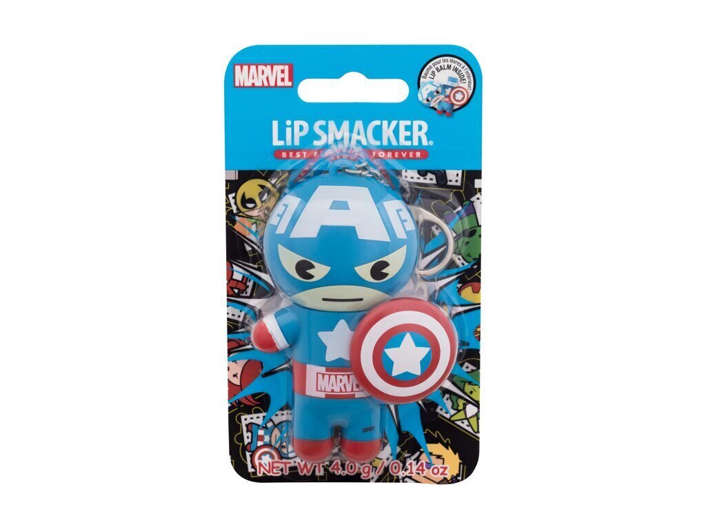 Lūpu balzams Lip Smacker Captain america, 4 g цена и информация | Lūpu krāsas, balzāmi, spīdumi, vazelīns | 220.lv