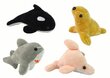Mini plīša jūras dzīvnieku komplekts Lean Toys, 4gb. цена и информация | Mīkstās (plīša) rotaļlietas | 220.lv