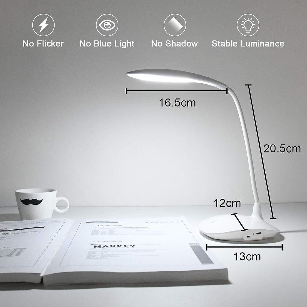 Uzlādējama galda lampa, URAQT U4 цена и информация | Galda lampas | 220.lv