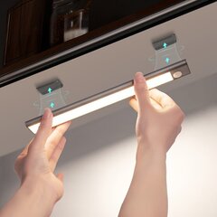 Светодиодное освещение шкафа с датчиком движения цена и информация | Монтируемые светильники, светодиодные панели | 220.lv