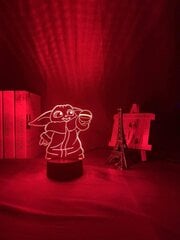 Bērnu lampa LED Yoda Zaxer цена и информация | Детские светильники | 220.lv