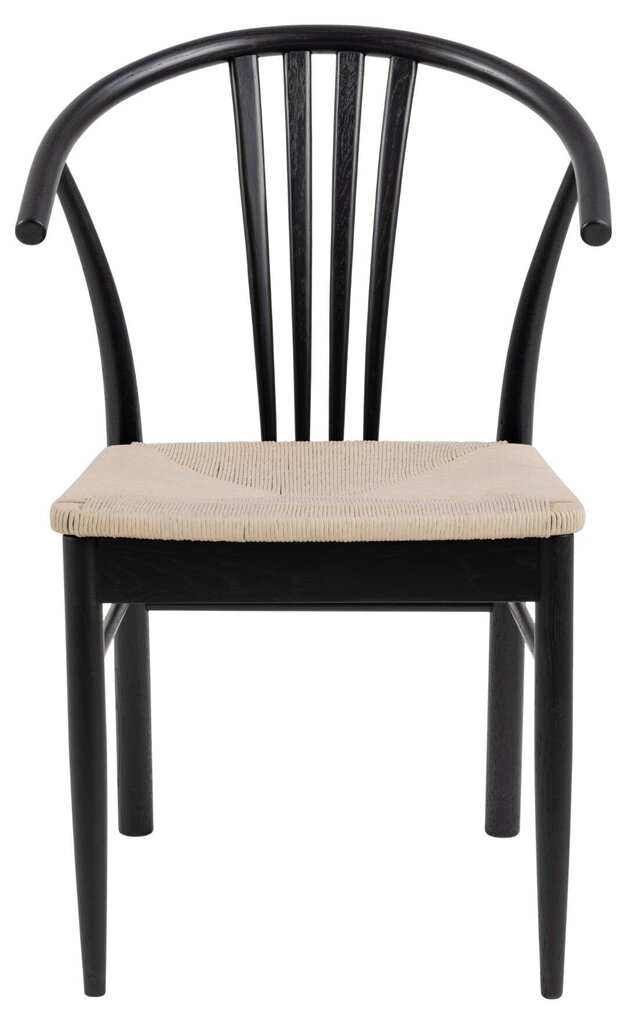 2-u krēslu komplekts York, melns cena un informācija | Virtuves un ēdamistabas krēsli | 220.lv