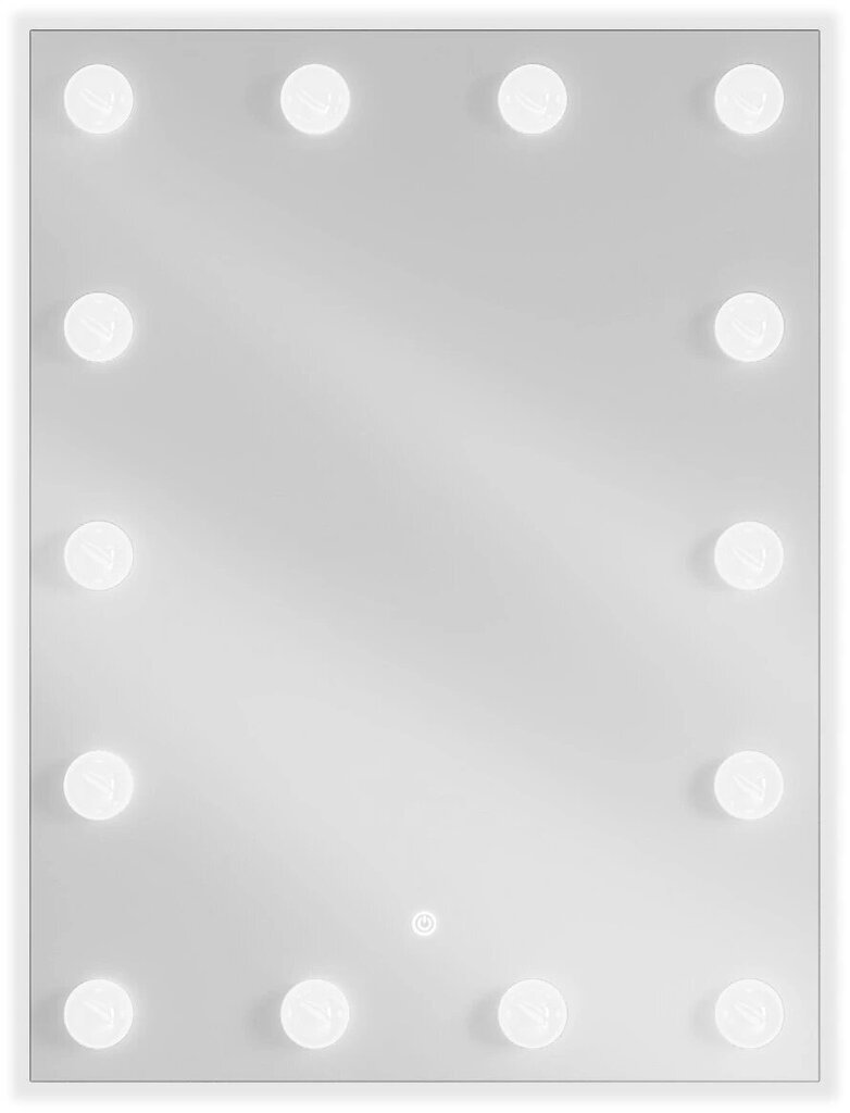 Vannas istabas spogulis Mexen Dona ar LED apgaismojumu, 60 x 80 cm, sudrabains cena un informācija | Vannas istabas spoguļi | 220.lv