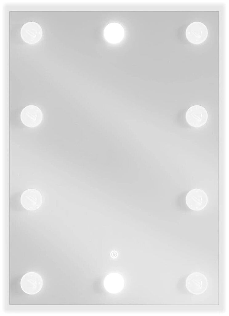 Vannas istabas spogulis Mexen Dona ar LED apgaismojumu, 50 x 70 cm, sudrabains цена и информация | Vannas istabas spoguļi | 220.lv