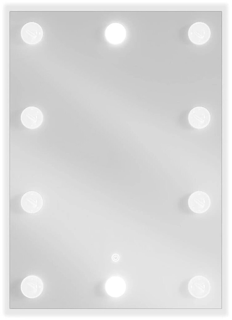 Vannas istabas spogulis Mexen Dona ar LED apgaismojumu, 50 x 70 cm, sudrabains цена и информация | Vannas istabas spoguļi | 220.lv