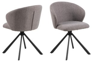 Комплект из 2 стульев Actona Pippa, серый цена и информация | Стулья для кухни и столовой | 220.lv