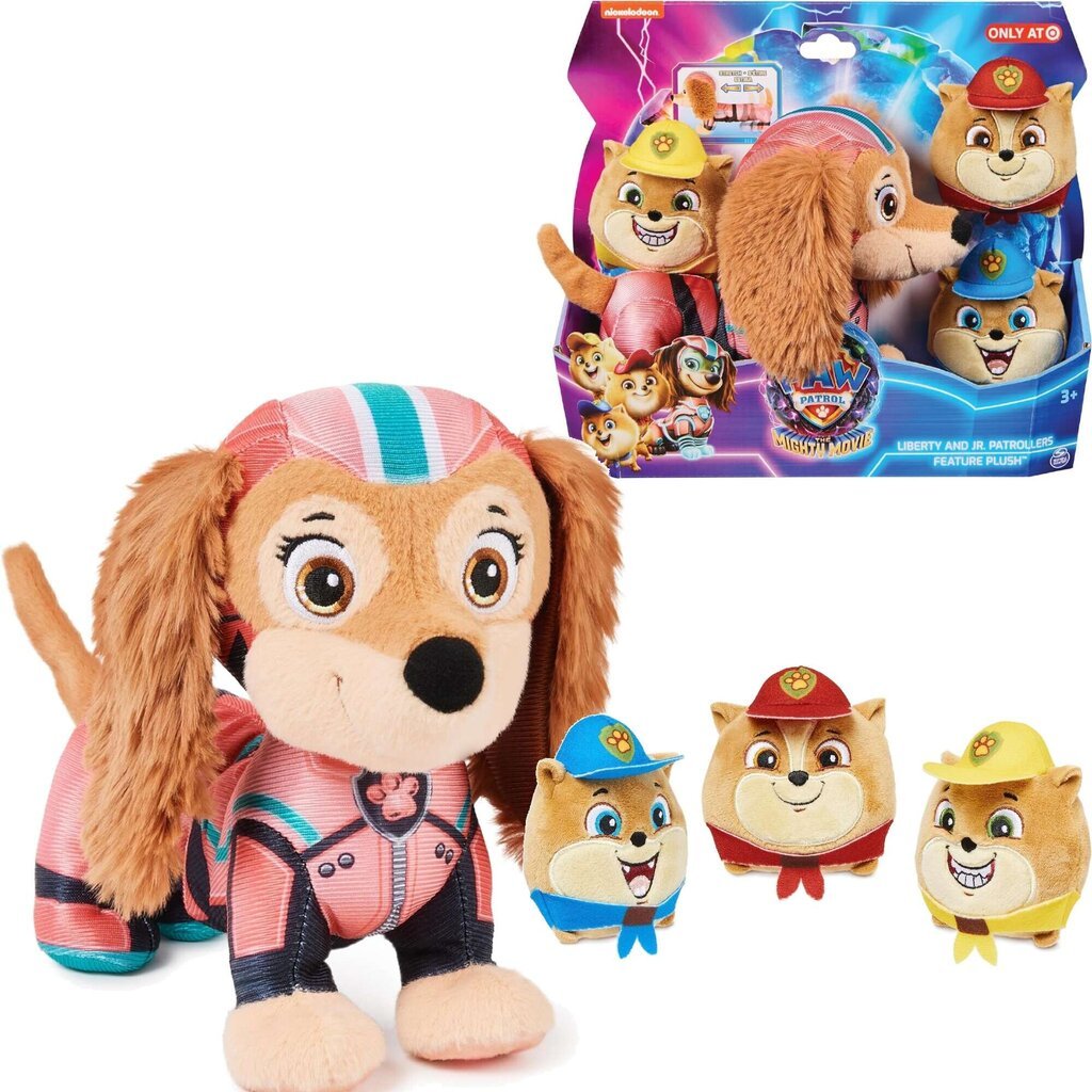 Plīša rotaļlieta Paw Patrol Liberty, 20 cm cena un informācija | Mīkstās (plīša) rotaļlietas | 220.lv