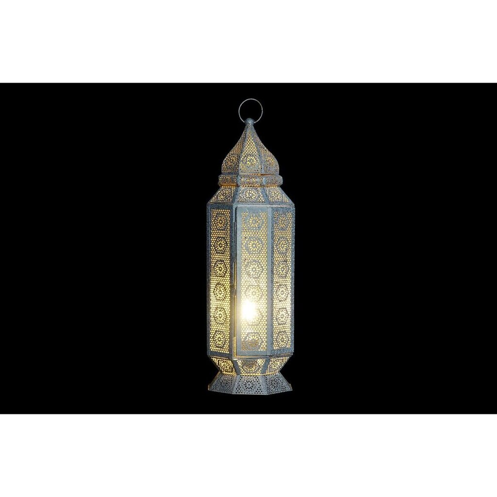 Galda lampa DKD Home Decor Bronza Metāls Balts 17 x 17 x 54 cm 220 V 50 W цена и информация | Galda lampas | 220.lv