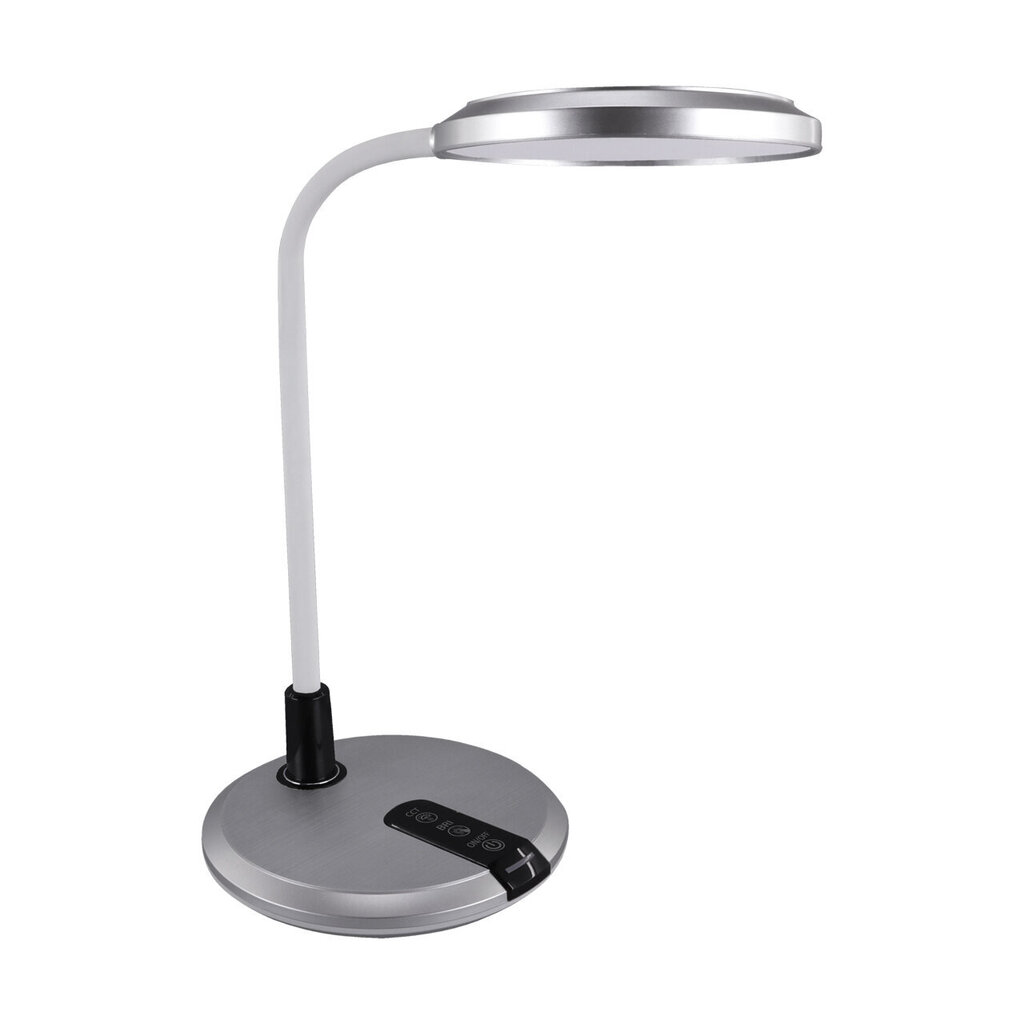 PLATON LED sudraba smd LED galda lampa strühm 400x185x300mm цена и информация | Galda lampas | 220.lv