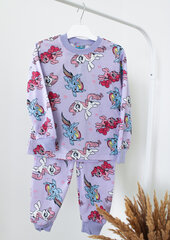 Пижама для девочки Citcit, фиолетовая цена и информация | Пижамы, халаты для девочек | 220.lv
