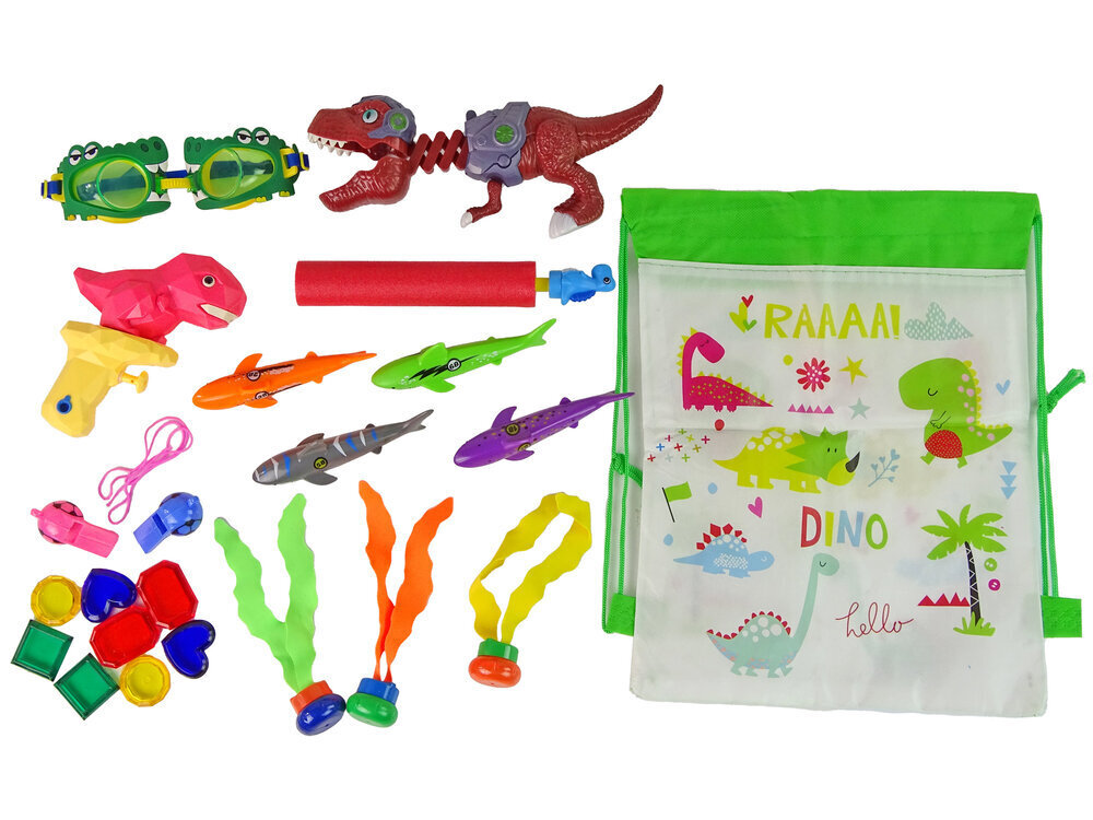 Niršanas rotaļlietu komplekts Dinosaurs LeanToys, 36mēn+ цена и информация | Ūdens, smilšu un pludmales rotaļlietas | 220.lv