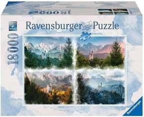 Puzle Neuschwanstein Castle Ravensburger, 18000 gab. cena un informācija | Puzles, 3D puzles | 220.lv