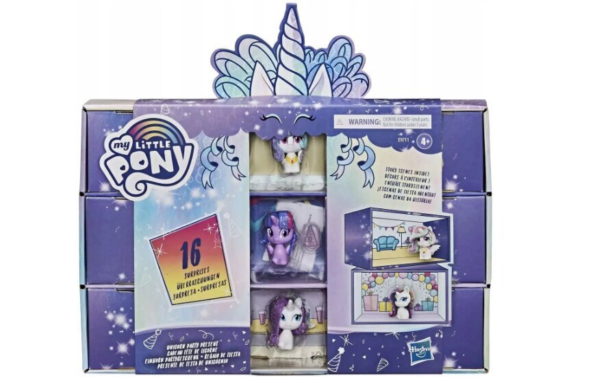 Figūru komplekts Hasbro My Little Pony Unicorn Party un plīša spilvens Cat, 50 cm cena un informācija | Rotaļlietas meitenēm | 220.lv