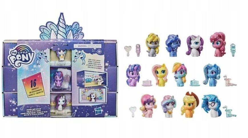 Figūru komplekts Hasbro My Little Pony Unicorn Party un plīša spilvens Cat, 50 cm cena un informācija | Rotaļlietas meitenēm | 220.lv