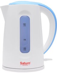 Чайник SATURN ST-EK8439U белый/синий цена и информация | Электрочайники | 220.lv